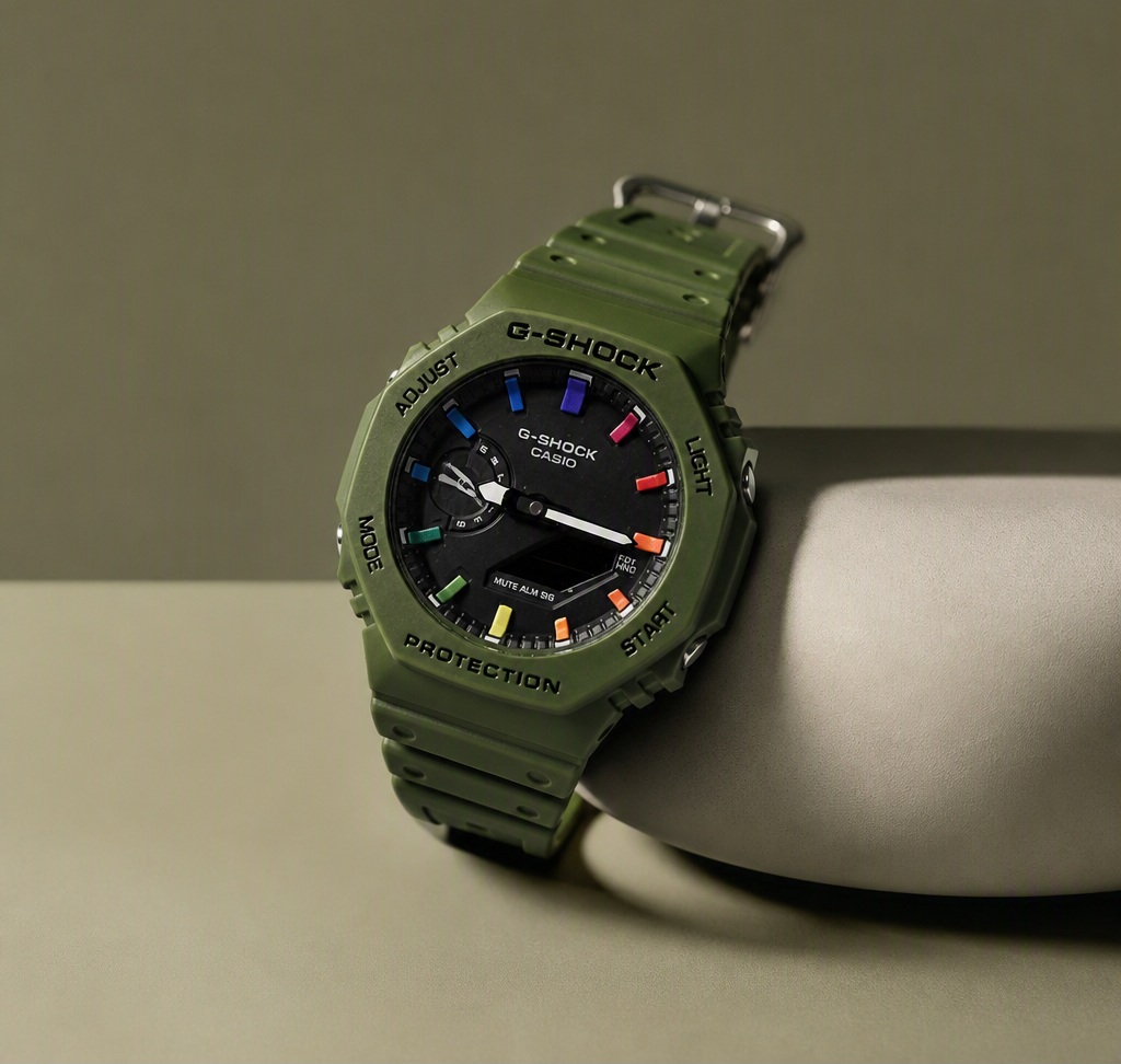 ساعت کاسیو G-SHOCK سبز ارتشی مدل ۲۰۲۵ کیفیت مستر