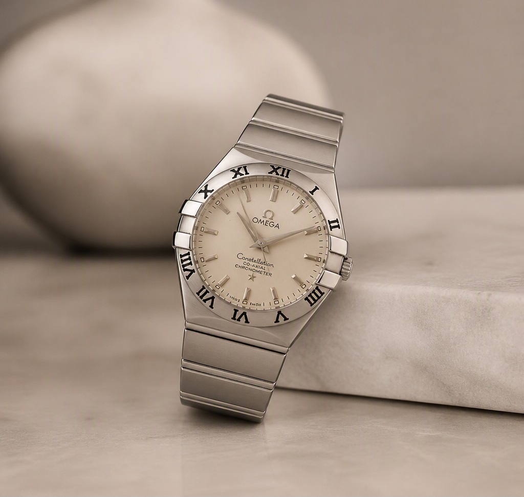 ساعت OMEGA کانستلیشن تمام سیلور سایز مدیوم